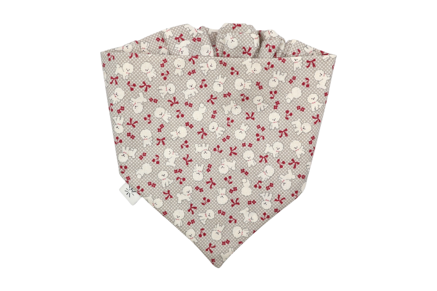 Bailey Dog Bandana - Light Gray