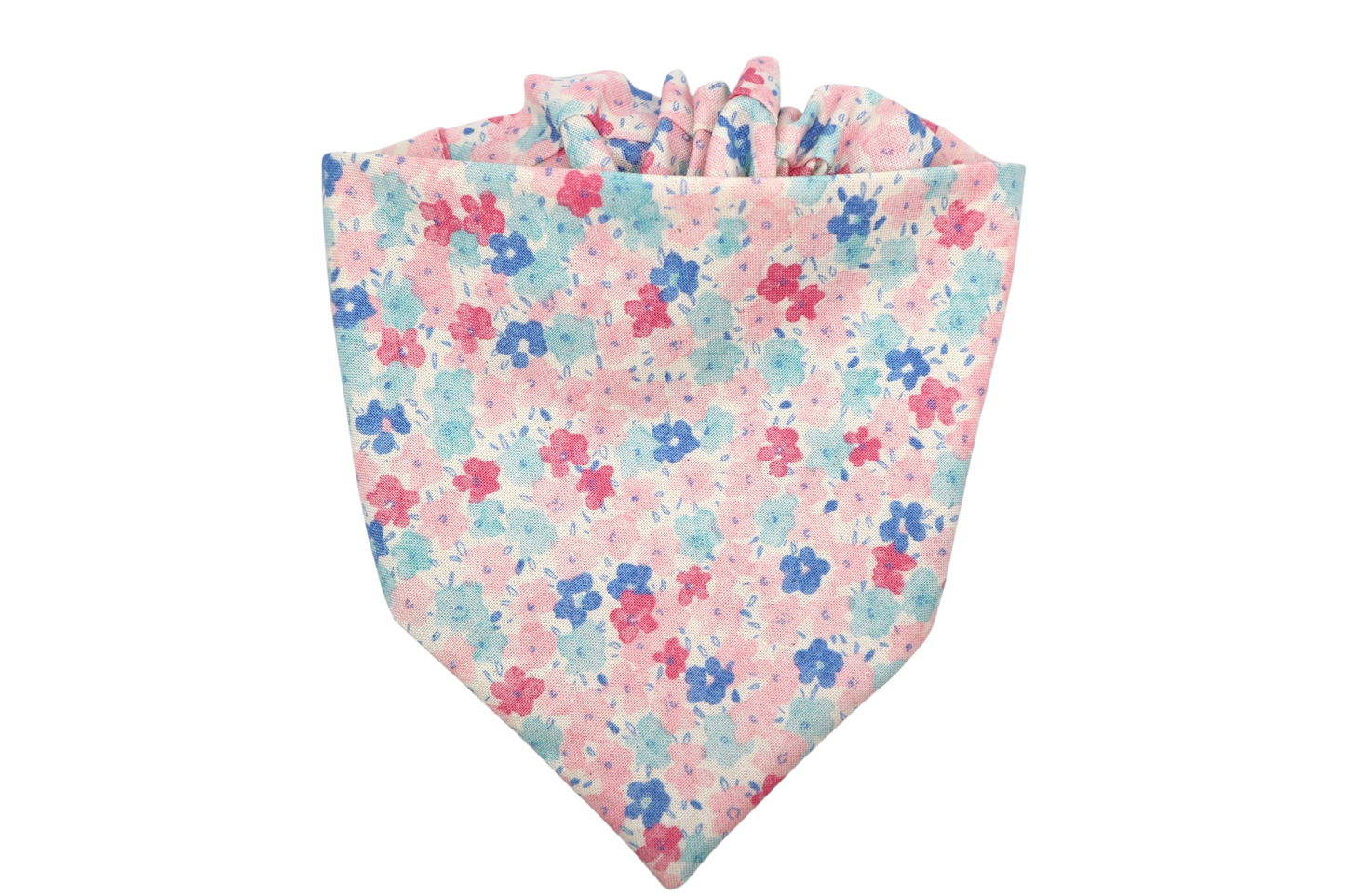 Hagumi Dog Bandana - Blue and Red
