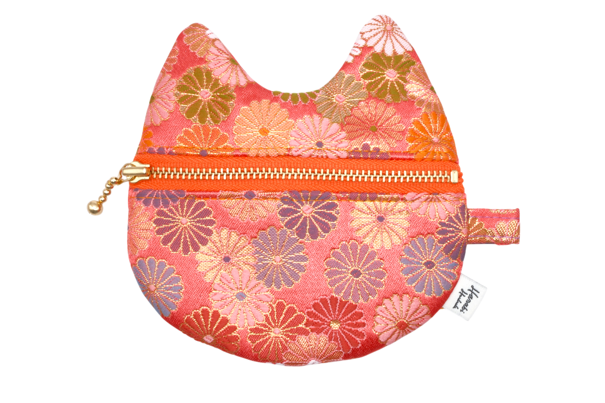 Kiku Kinran Cat Coin Purse - Pointy Ears