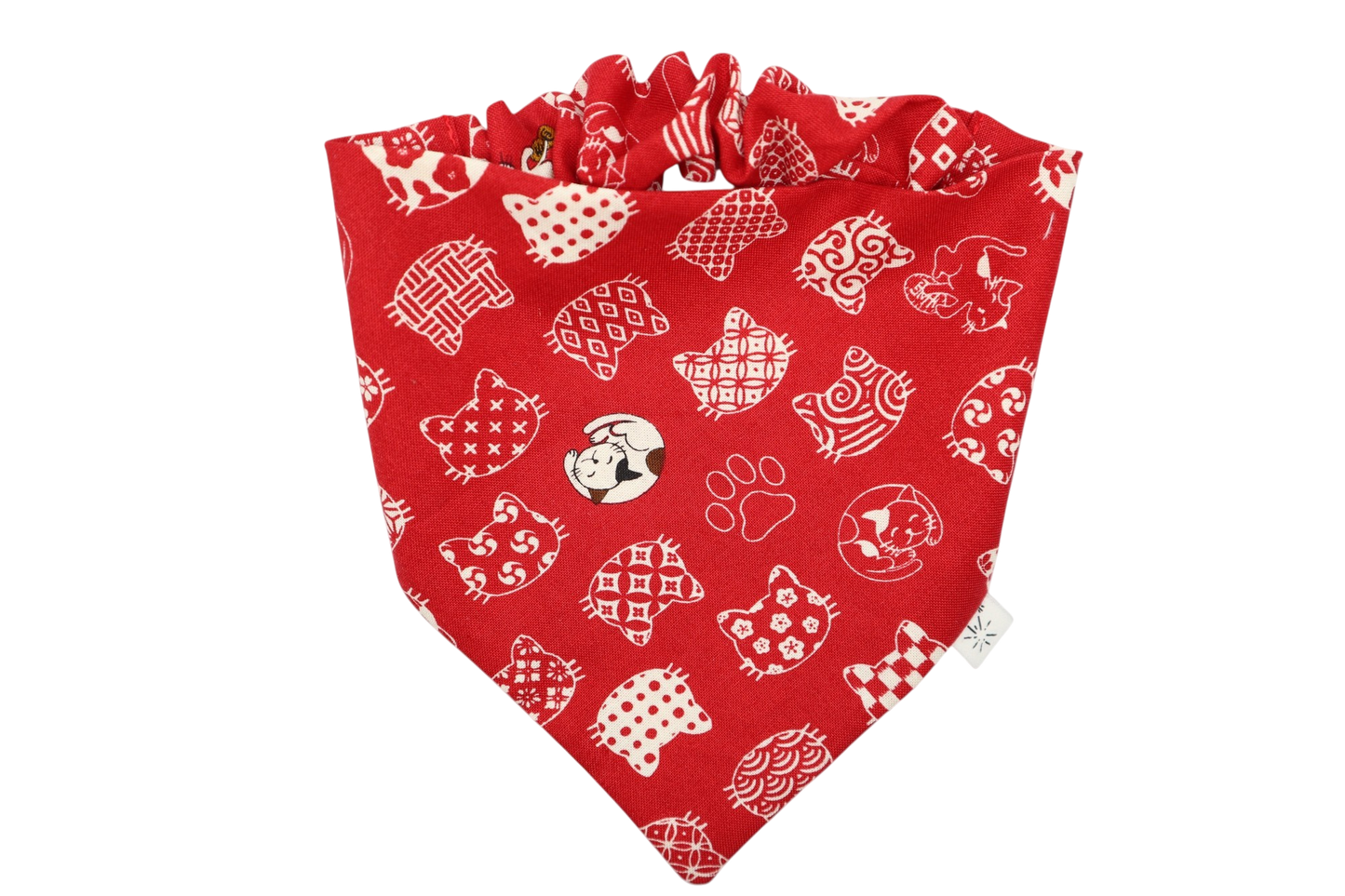 Red Neko Dog Bandana