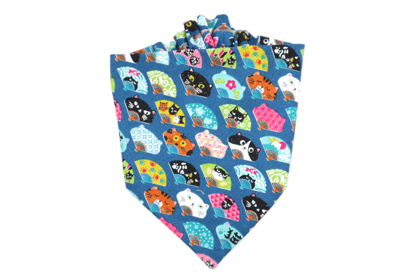 Yukichi Cat Bandana - Blue