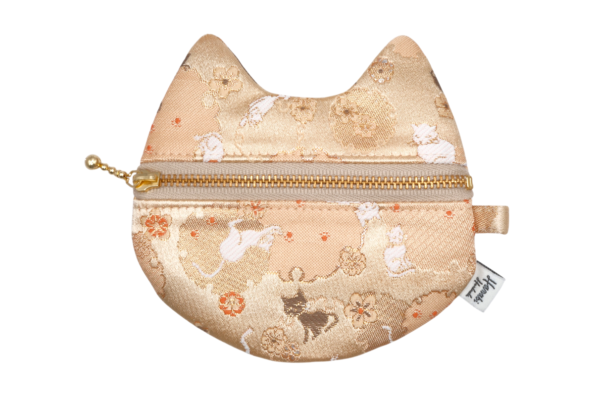 Yukiwa Neko Kinran Cat Coin Purse - Pointy Ears