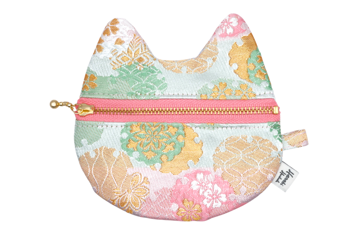 Yukiwa Sakura Kinran Cat Coin Purse - Pointy Ears