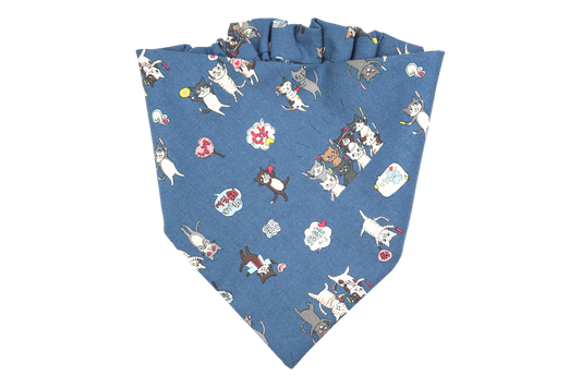 Akane Dog Bandana - Blue