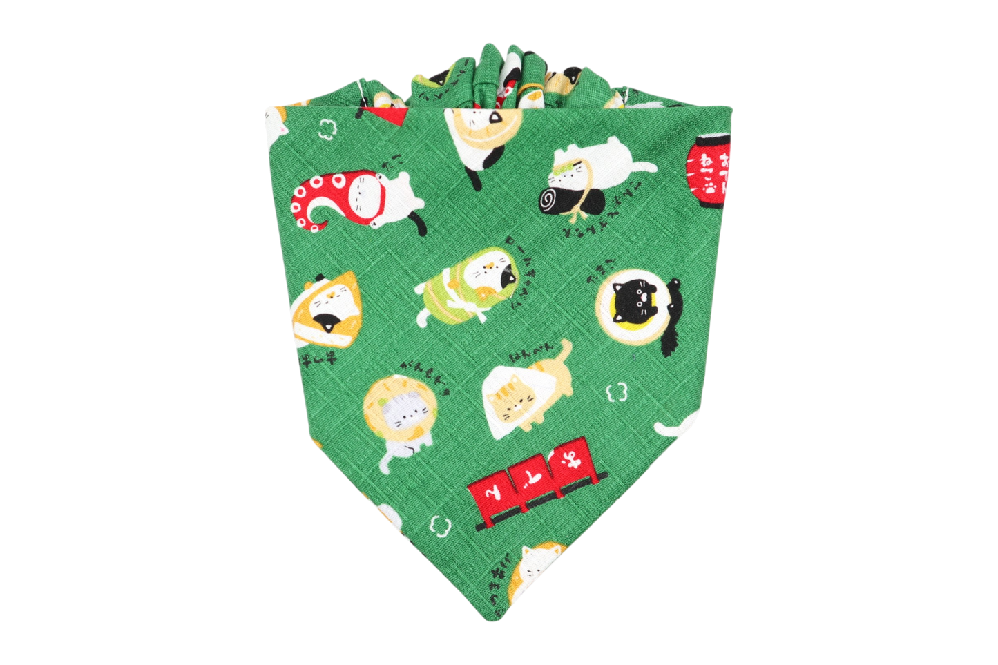 Dilly Cat Bandana - Green