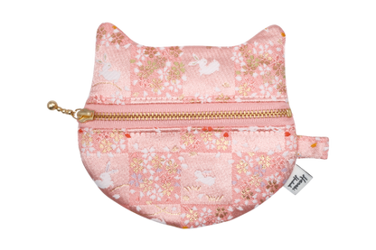 Ichimatsu Sakura & Usagi Kinran Cat Coin Purse - Pointy Ears