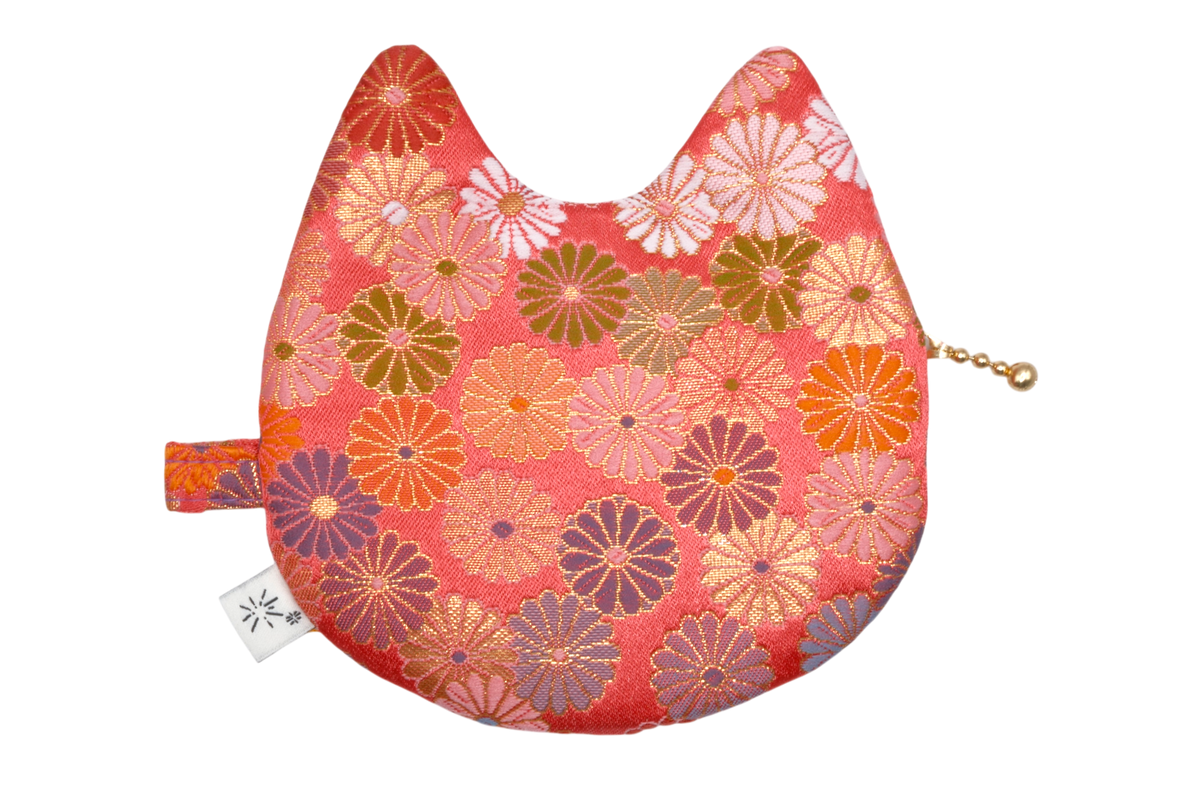 Kiku Kinran Cat Coin Purse - Pointy Ears