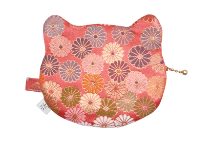 Kiku Kinran Cat Coin Purse - Rounded Ears