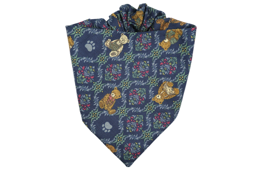 Kumasuki Dog Bandana - Blue