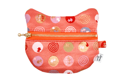 Marumon Kingyo Kinran Cat Coin Purse - Rounded Ears