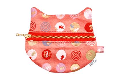 Marumon Kingyo Kinran Cat Coin Purse - Pointy Ears