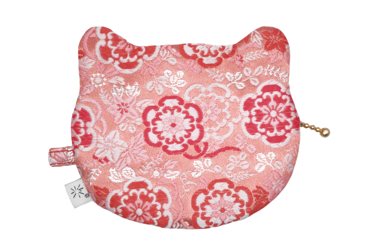 Mokkomon Hanabishi Kinran Cat Coin Purse - Rounded Ears