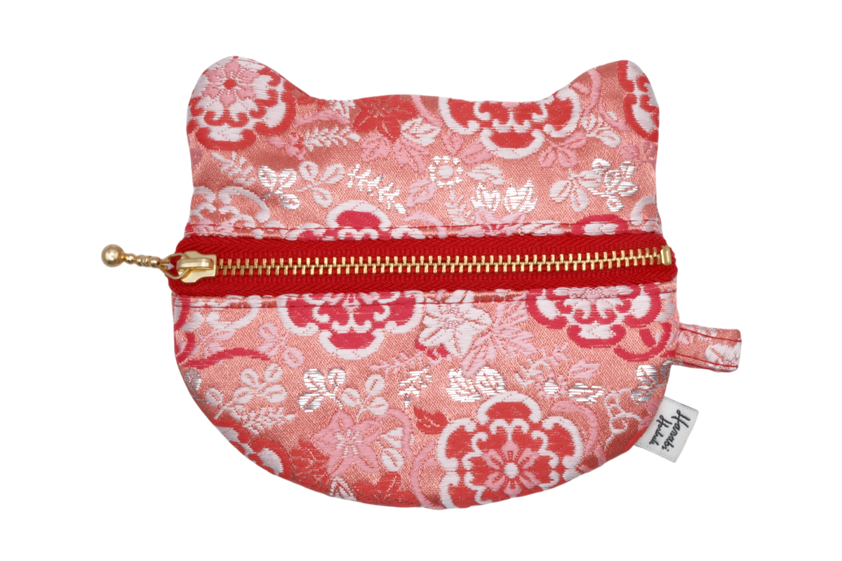 Mokkomon Hanabishi Kinran Cat Coin Purse - Rounded Ears