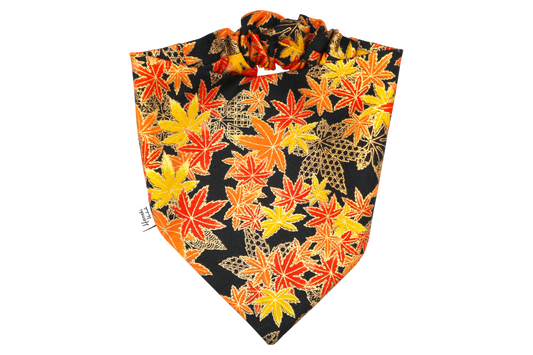 Momiji Dog Bandana - Black