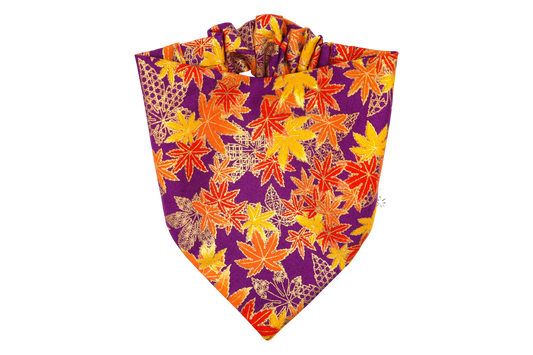 Momiji Dog Bandana - Purple
