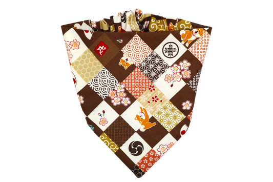 Shiba Inu Dog Bandana - Brown