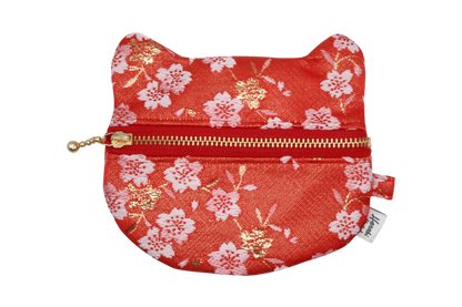 Shidarezakura Kinran Cat Coin Purse - Rounded Ears