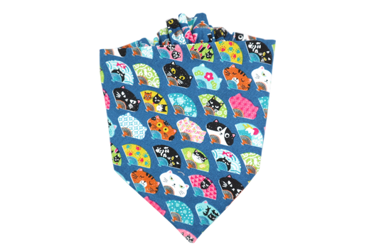Yukichi Cat Bandana - Blue