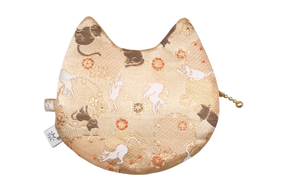 Yukiwa Neko Kinran Cat Coin Purse - Pointy Ears
