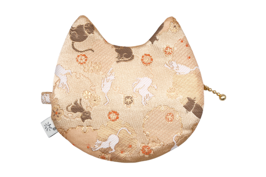 Yukiwa Neko Kinran Cat Coin Purse - Pointy Ears
