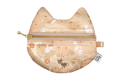 Yukiwa Neko Kinran Cat Coin Purse - Pointy Ears