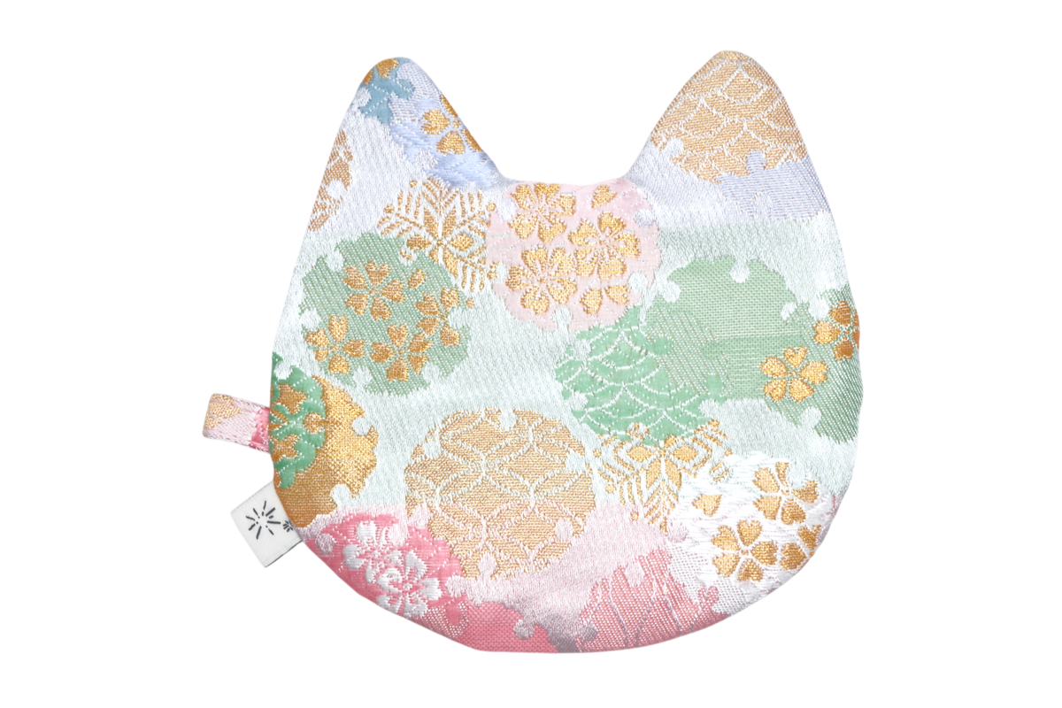 Yukiwa Sakura Kinran Cat Coin Purse - Pointy Ears